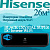 Hisense Инверторные сплит-системы серии BLACK CRYSTAL SUPER DC Inverter Wi-Fi  AS-10UW4RVETG01(B) с установкой